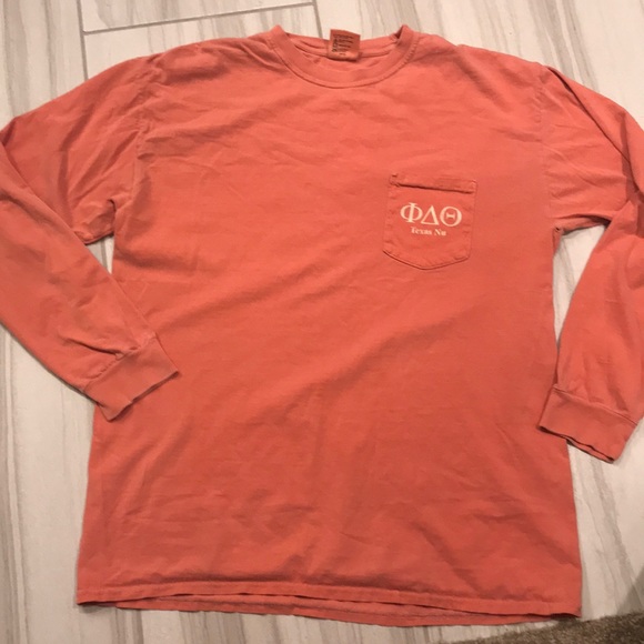 Comfort Colors Tops - Phi delta theta long sleeve